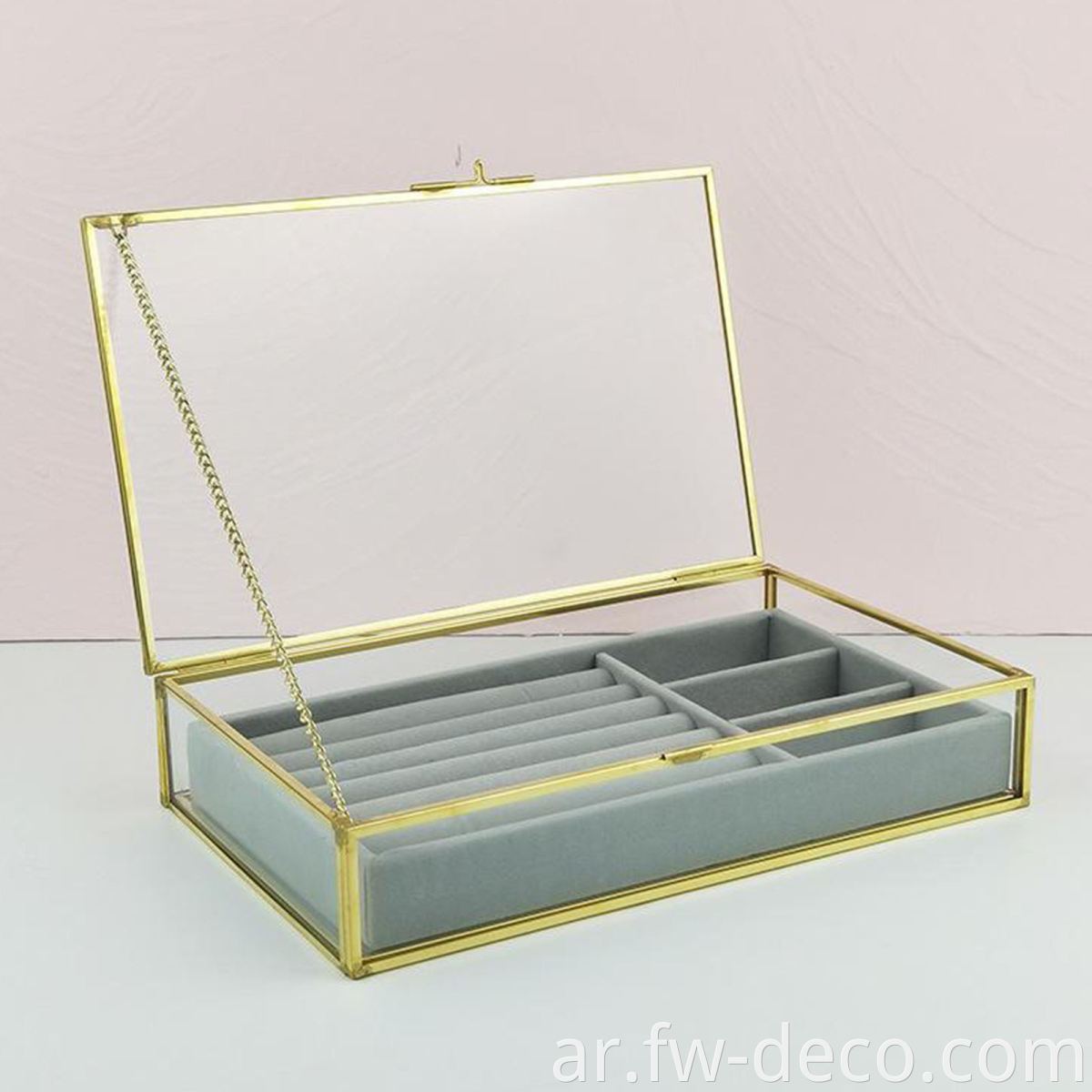 Glass Jewelry Box